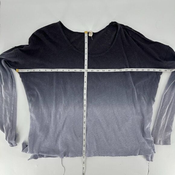 We the Free Ombre Purple Scoop Neck Distressed Long Sleeve Size Medium - Picture 8 of 9